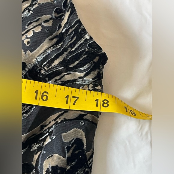 Women’s Badgley Mischa Velvet Burnout Silk Dress Beaded Size 10 Fairy Grunge - Picture 3 of 10